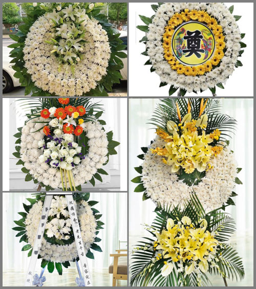 山东青岛莱西市院上镇朱西庄村花圈速递
